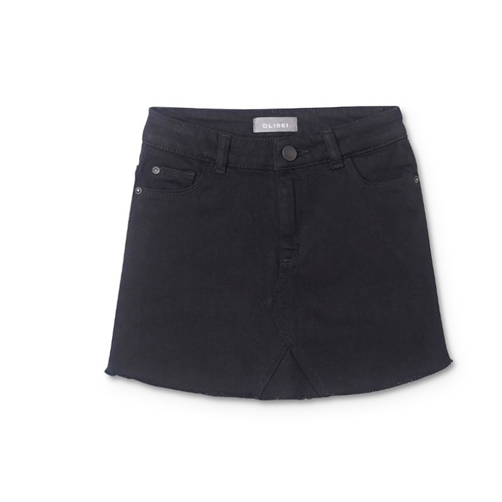 DL1961 kids black denim skirt